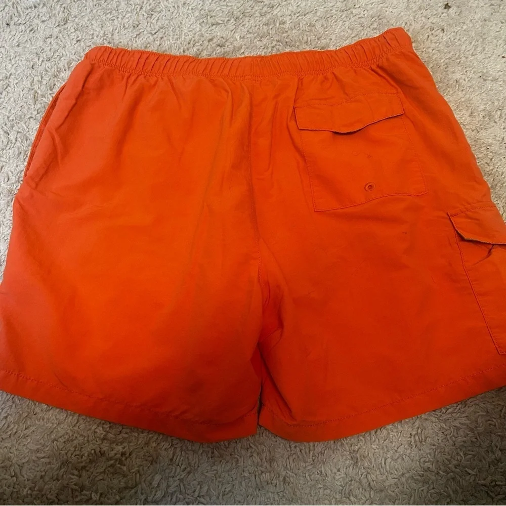 Tommy Bahama Board Shorts Orange Drawstring Pocket Lined Swim Men's Size XL EUC